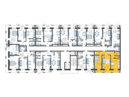 Продается 2-комнатная квартира ЖК Небо, литера 2, 66.7  м², 9881280 рублей