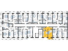 Продается 1-комнатная квартира ЖК Небо, литера 5, 42.1  м², 7881840 рублей