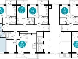 Продается 2-комнатная квартира ЖК Флора, 4 этап, 61.6  м², 19830500 рублей