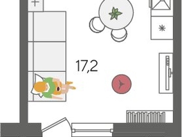 Продается Студия ЖК Рекорд 2, литера 2, 28.4  м², 7048880 рублей