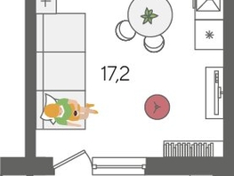 Продается Студия ЖК Рекорд 2, литера 2, 28  м&sup2;, 8332800 рублей
