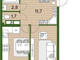 Продается 3-комнатная квартира ЖК DOGMA PARK (Догма парк), литера 21, 75.6  м², 10901520 рублей