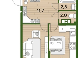 Продается 3-комнатная квартира ЖК DOGMA PARK (Догма парк), литера 22, 75.8  м², 10937940 рублей