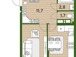 Продается 3-комнатная квартира ЖК DOGMA PARK (Догма парк), литера 22, 75.7  м², 10984070 рублей