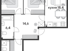 Продается 3-комнатная квартира ЖК Парк Победы 2, литера 31, 93.4  м&sup2;, 13038640 рублей