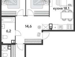 Продается 3-комнатная квартира ЖК Парк Победы 2, литера 31, 92.7  м², 12885300 рублей