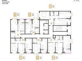 Продается 1-комнатная квартира ЖК РИДЗ, литер 6, 39  м&sup2;, 7764900 рублей