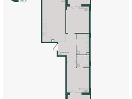 Продается 2-комнатная квартира ЖК Ботаника, литер 1.1, 60.5  м&sup2;, 8808800 рублей