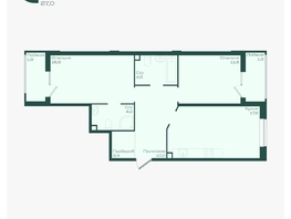 Продается 2-комнатная квартира ЖК Ботаника, литер 1.1, 69.6  м&sup2;, 9994560 рублей