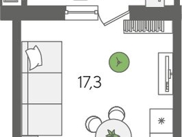 Продается Студия ЖК Рекорд 2, литера 1, 28.5  м&sup2;, 7769100 рублей