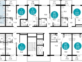 Продается 2-комнатная квартира ЖК Лестория, дом 2, 43.9  м&sup2;, 21486035 рублей