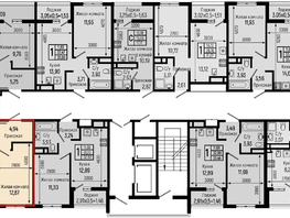 Продается 1-комнатная квартира ЖК Ботаника Хилс, лит 1, 38.39  м&sup2;, 10670000 рублей