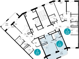 Продается 1-комнатная квартира ЖК Моретта, 42.3  м&sup2;, 69545430 рублей