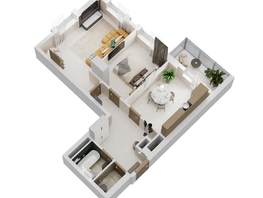 Продается 2-комнатная квартира ЖК Золотой Берег, литер 3, 58.89  м&sup2;, 13132470 рублей
