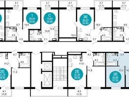 Продается 2-комнатная квартира ЖК Флора, 4 этап, 51.9  м&sup2;, 18640157 рублей