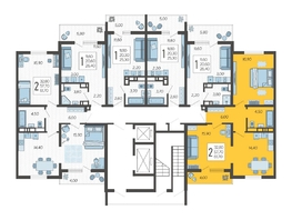 Продается 2-комнатная квартира ЖК Горный квартал, литера 3, 61.7  м&sup2;, 16856200 рублей