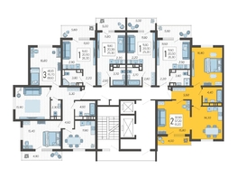 Продается 2-комнатная квартира ЖК Горный квартал, литера 2, 61.2  м&sup2;, 16632000 рублей
