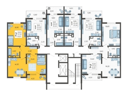 Продается 2-комнатная квартира ЖК Горный квартал, литера 3, 61.2  м&sup2;, 16666500 рублей