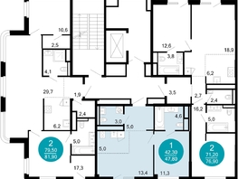 Продается 1-комнатная квартира ЖК Моретта, 47.8  м&sup2;, 69520320 рублей