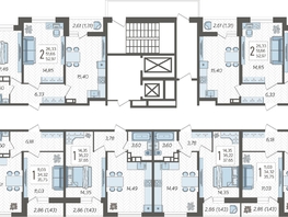 Продается 2-комнатная квартира ЖК Смородина, литера 18, 49.86  м&sup2;, 6681240 рублей