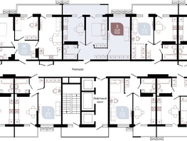 Продается 2-комнатная квартира ЖК Отражение, 2 очередь литера 4, 55.8  м&sup2;, 6747592 рублей