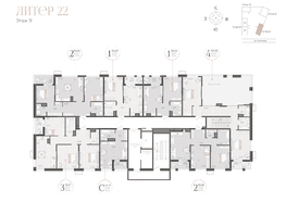 Продается 2-комнатная квартира ЖК Моренуар, литер 22, 62.24  м&sup2;, 13580768 рублей