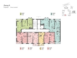Продается Студия ЖК Теплые края, литер 9, 21.31  м&sup2;, 3729250 рублей