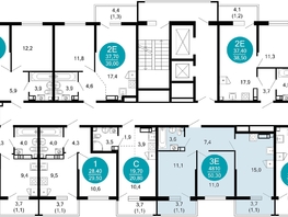 Продается 2-комнатная квартира ЖК Лестория, дом 1, 50.1  м&sup2;, 21992450 рублей