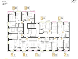 Продается 2-комнатная квартира ЖК РИДЗ, литер 6, 53.8  м&sup2;, 9985280 рублей