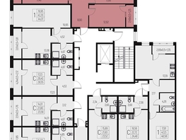 Продается 2-комнатная квартира ЖК Атаманский сад, литер 1, 64.21  м&sup2;, 7385000 рублей
