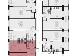 Продается 1-комнатная квартира ЖК Атаманский сад, литер 1, 43.48  м&sup2;, 6741000 рублей