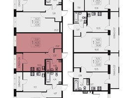 Продается 1-комнатная квартира ЖК Атаманский сад, литер 1, 41.69  м&sup2;, 4941000 рублей