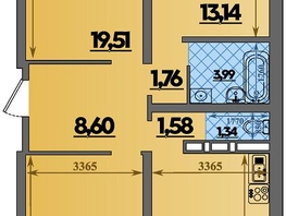 Продается 3-комнатная квартира ЖК Город у моря, литера 23, 86.83  м&sup2;, 10421999 рублей
