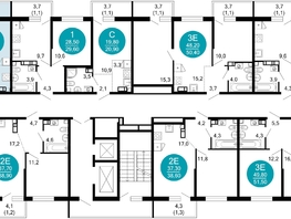 Продается 1-комнатная квартира ЖК Флора, 4 этап, 38  м&sup2;, 13300590 рублей