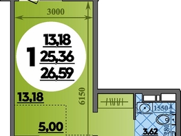 Продается Студия ЖК Восточный, литера 42, 26.59  м&sup2;, 4059000 рублей