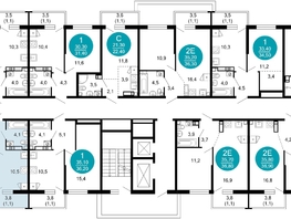 Продается 2-комнатная квартира ЖК Лестория, дом 2, 44.1  м&sup2;, 20778730 рублей