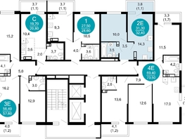 Продается 1-комнатная квартира ЖК Лестория, дом 5, 32.4  м&sup2;, 13714016 рублей