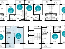 Продается 1-комнатная квартира ЖК Лестория, дом 6, 35.9  м&sup2;, 16291344 рублей