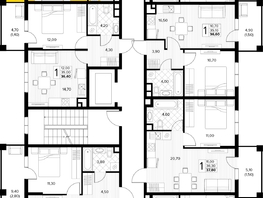 Продается 2-комнатная квартира ЖК Кипарис, литер 8, 55.8  м&sup2;, 17019000 рублей