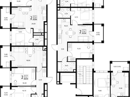 Продается 2-комнатная квартира ЖК Кипарис, литер 8, 52.6  м&sup2;, 16043000 рублей