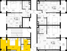 Продается 1-комнатная квартира ЖК Кипарис, литер 8, 38.7  м&sup2;, 13351500 рублей