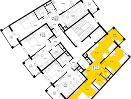 Продается 2-комнатная квартира ЖК Кипарис, литер 8, 58.8  м&sup2;, 17934000 рублей