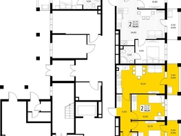 Продается 2-комнатная квартира ЖК Кипарис, литер 7, 55.2  м&sup2;, 16836000 рублей