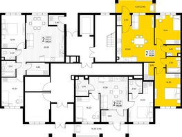 Продается 2-комнатная квартира ЖК Кипарис, литер 7, 68.9  м&sup2;, 21014500 рублей