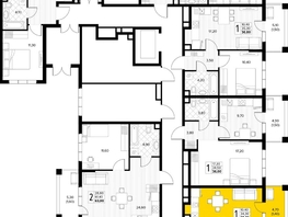 Продается 1-комнатная квартира ЖК Кипарис, литер 7, 35.7  м&sup2;, 12316500 рублей