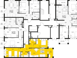 Продается 2-комнатная квартира ЖК Кипарис, литер 7, 55.4  м&sup2;, 16897000 рублей