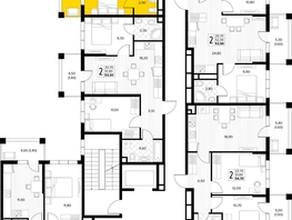 Продается 2-комнатная квартира ЖК Кипарис, литер 7, 62.3  м&sup2;, 19001500 рублей