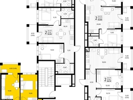 Продается 2-комнатная квартира ЖК Кипарис, литер 7, 52  м&sup2;, 15860000 рублей