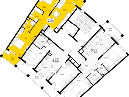 Продается 2-комнатная квартира ЖК Кипарис, литер 7, 59.4  м&sup2;, 18117000 рублей