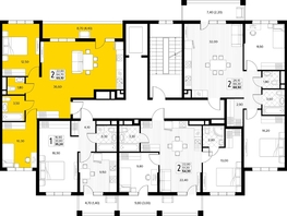 Продается 2-комнатная квартира ЖК Кипарис, литер 7, 69.1  м&sup2;, 21075500 рублей